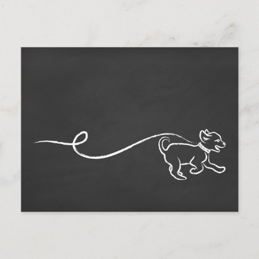 DOG WALK CHALK BRIEFKAART (Voorkant)