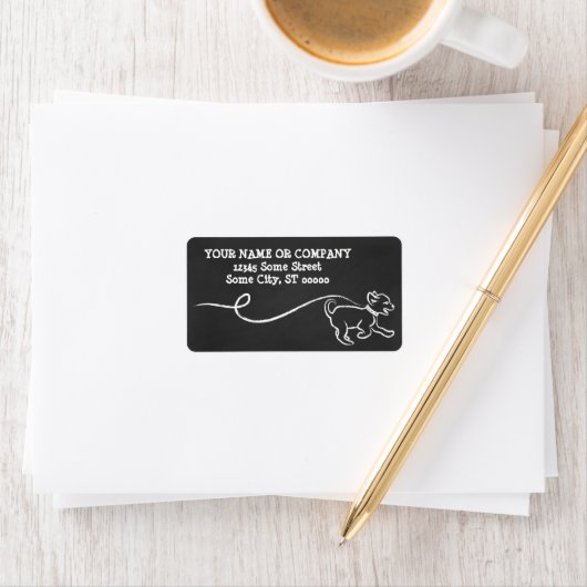 DOG WALK CHALK ETIKET (Insitu)