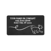 DOG WALK CHALK ETIKET (Voorkant)