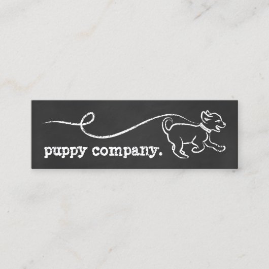 DOG WALK CHALK loyaliteitsprogramma Klantenkaartje (Voorkant)