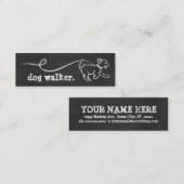 DOG WALK CHALK MINI VISITEKAARTJE (Voorkant / Achterkant)