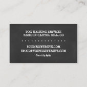 DOG WALK CHALK VISITEKAARTJE (Achterkant)