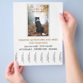 Dog Walker Adventure loopt en wieken Flyer (Hand)