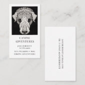 Dog Walker Adventure loopt en wieken Visitekaartje (Voorkant / Achterkant)