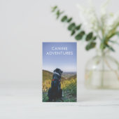 Dog Walker Adventure loopt en wieken Visitekaartje (Staand voorkant)