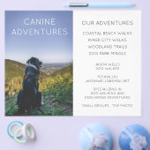 Dog Walker Adventure Walks Hikes Flyer (Enkel)