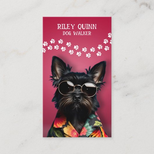 Dog Walker Afsprakenkaartje (Voorkant)