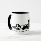 Dog Walker Appreciation Day Silhouette Mok 2 (Voorkant links)