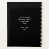 Dog Walker Autumn Leaves zwart Planner (Achterkant)