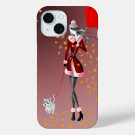 Dog Walker & Autumn verlaat iPhone-hoesje iPhone 15 Case
