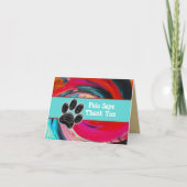 Dog Walker Bedankt Tie Dye Pet Sitter Dank u (Voorkant)