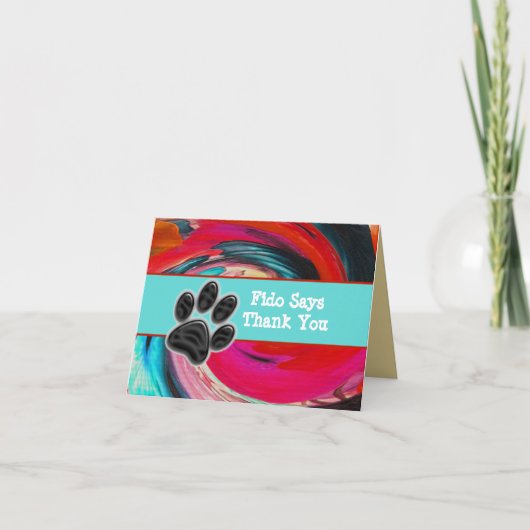 Dog Walker Bedankt Tie Dye Pet Sitter Dank u (Voorkant)