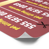 Dog Walker Betrouwbare Dienst Ziekenhuiszorg Poster (Hoek)