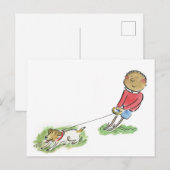 Dog Walker Briefkaart (Voorkant / Achterkant)
