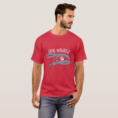 Dog Walker cadeau T-shirt (Voorkant volledig)