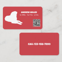 Dog Walker Custom QR (rood)