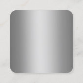 Dog Walker Custom QR Vierkante Visitekaartje (Achterkant)