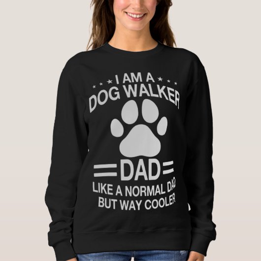 Dog Walker Dad Saying Dog Trainer Men Trui (Voorkant)