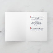 Dog Walker Dank u voor Kerstmis. Kaart (Binnen)
