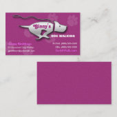 Dog Walker/Dog Groomer/Pet Sitter Visitekaartje (Voorkant / Achterkant)