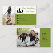 Dog Walker | Dog Trainer | Pet Care Visitekaartje (Voorkant / Achterkant)