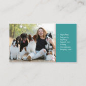 Dog Walker | Dog Trainer | Pet Care Visitekaartje (Achterkant)