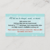 Dog Walker Dog Walking Training Vrouw Promo Card Visitekaartje (Achterkant)