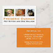 Dog Walker en Pet Sitter Visitekaartjes (Voorkant / Achterkant)