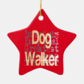 Dog Walker Extraordinaire Keramisch Ornament (Voorkant)