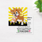 Dog Walker - feeder Vierkante Visitekaartjes (Bureau)