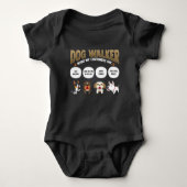 Dog Walker Funny Dog Walking Pet Sitter Gift Romper (Voorkant)