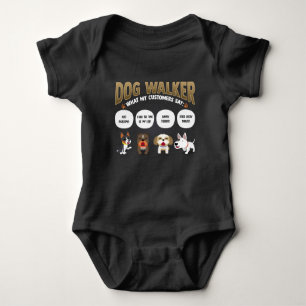 Dog Walker Funny Dog Walking Pet Sitter Gift Romper