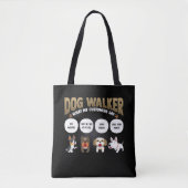 Dog Walker Funny Dog Walking Pet Sitter Gift Tote Bag (Voorkant)