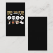 Dog Walker Funny Dog Walking Pet Sitter Gift Visitekaartje (Voorkant / Achterkant)