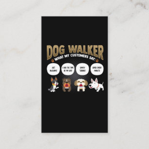 Dog Walker Funny Dog Walking Pet Sitter Gift Visitekaartje