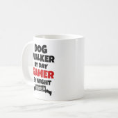 Dog Walker Gamer Koffiemok (Voorkant links)