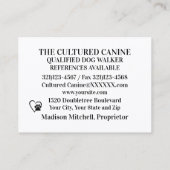 Dog Walker / Groomer / Etc. - SRF-Visitekaartje Visitekaartje (Achterkant)