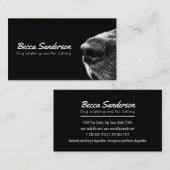 Dog Walker, Groomer, Pet Sitter, Vet Elegant Visitekaartje (Voorkant / Achterkant)