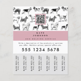Dog Walker Grooming Dog Trainer Traar-off Labels Flyer