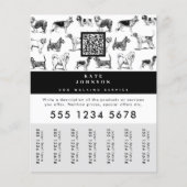 Dog Walker Grooming Dog Trainer Traar-off Labels Flyer (Voorkant)
