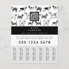 Dog Walker Grooming Dog Trainer Traar-off Labels Flyer