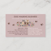 Dog Walker Grooming Petsitter Sale Loyalty Visitekaartje (Achterkant)
