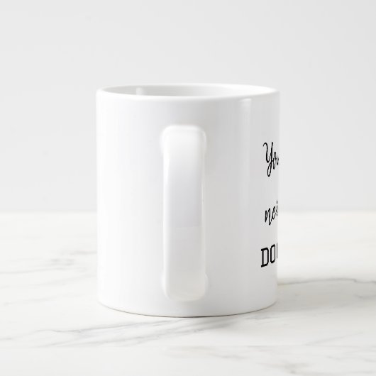 Dog walker grote koffiekop (Achterkant)