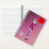 Dog Walker herfstbladeren Notitieboek (Binnen)