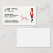 Dog Walker | Hond Bone Pattern Visitekaartje (Voorkant / Achterkant)