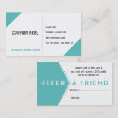 Dog Walker-klantenverwijzingskaart Aanbevelingskaartje (Voorkant / Achterkant)