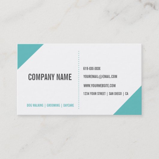 Dog Walker-klantenverwijzingskaart Aanbevelingskaartje (Voorkant)