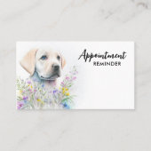 Dog Walker Labrador Puppy Pet Sitter Business Afsprakenkaartje (Voorkant)