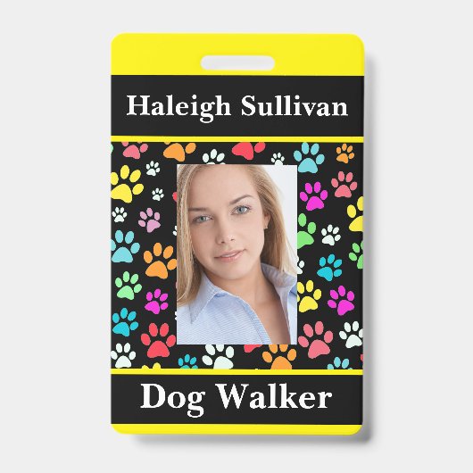 Dog Walker Lanyard Badge (Voorkant)