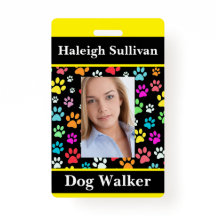 Dog Walker Lanyard Badge